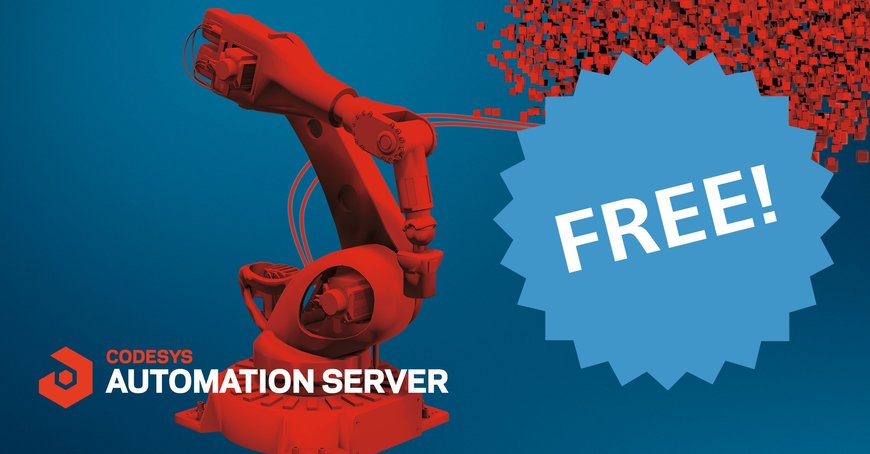 CODESYS AUTOMATION SERVER NOW FOR FREE